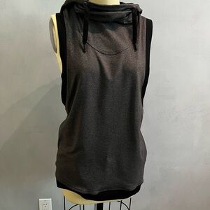 Lululemon Gray Sleeveless Hoodie Top